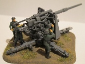 Немецкое зенитное орудие FLAK-36 с расчетом, артикул №6158