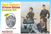 Немецкие танкисты 10-й танковой дивизии Вермахта вместе с генералом Г. Гудерианом,  г. Смоленск, 1941 г., артикул №DR-6655