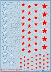 Декали "Опозновательные знаки ВВС России", артикул №BG-72-048