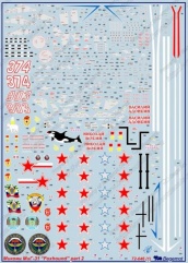 Декали на самолет МиГ-31, набор №2, артикул №BG-72-046