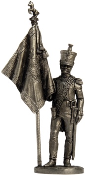 Офицер-знаменосец 5-го линейного полка "Реал Калабрия". Неаполь, 1811-12 гг., артикул №NAP19